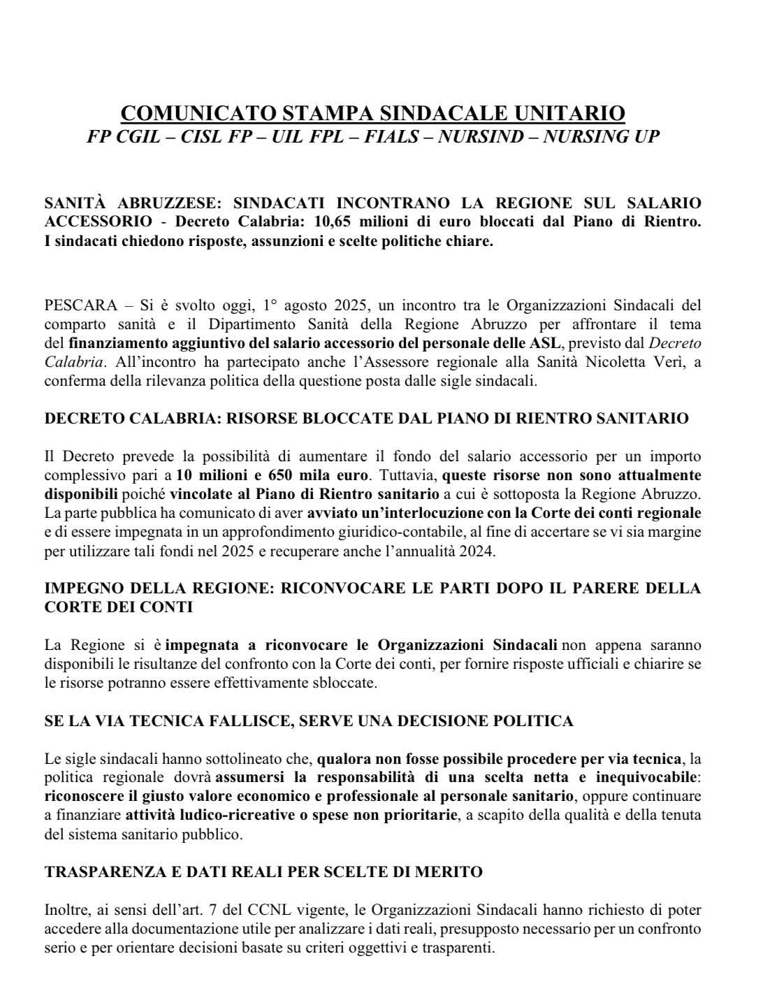nursind teramo comunicato agosto25