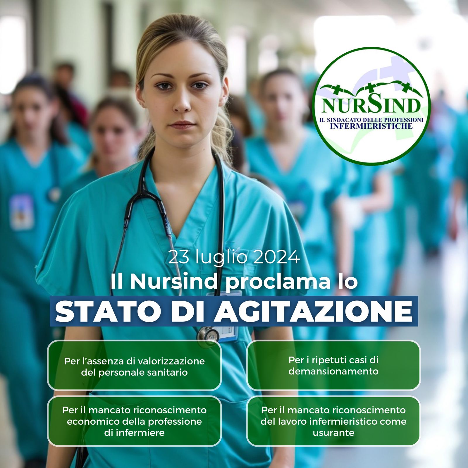 stato di agitazione 23 luglio 2024